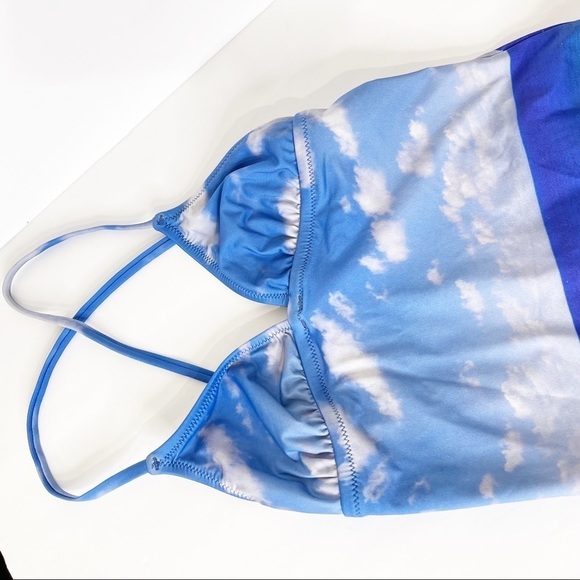 Madewell Azul Beachday Criss Cross Back One Piece Swimsuit Size 0 US NWT - Picture 3 of 8